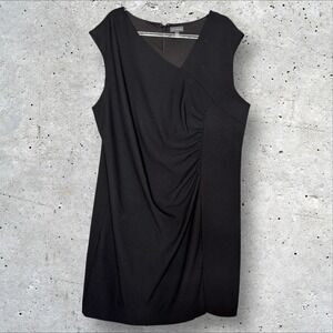 The Limited Black Sheath LBD Dress Plus size‎ 2X Ruched Women's Career Business